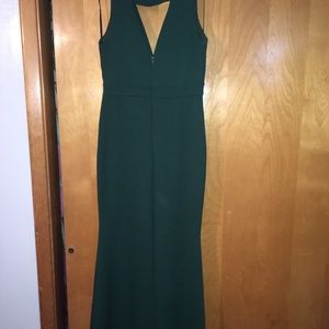 Hunter green Floor length dress XL